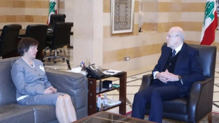 ميقاتي بحث مع فرونتسكا التحضيرات لإجتماع مجلس الأمن