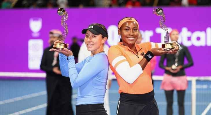 بيغولا وغوف تحرزان لقب زوجي السيدات في بطولة قطر للتنس