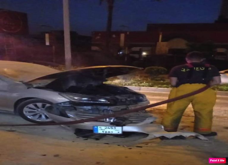 إحتراق سيارة في طرابلس