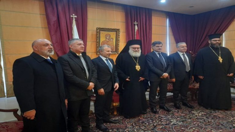 باسيل يعزي البطريرك اليازجي