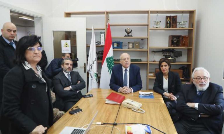 ميقاتي تفقد المركز الوطني للجيوفيزياء