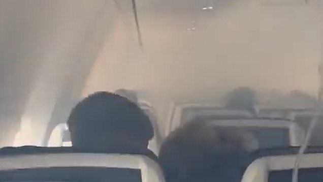 بالفيديو.. رعب داخل طائرة في السماء!