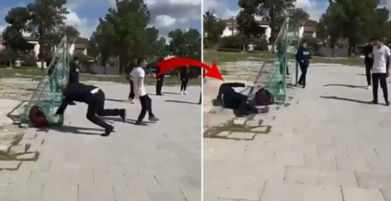 بالفيديو: رئيس دولة يسقط أرضاً أثناء استعراض مهاراته