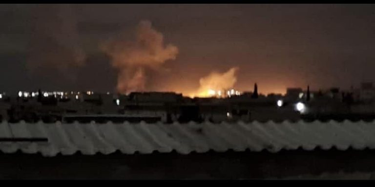 عدوان إسرائيلي على حلب (فيديو)