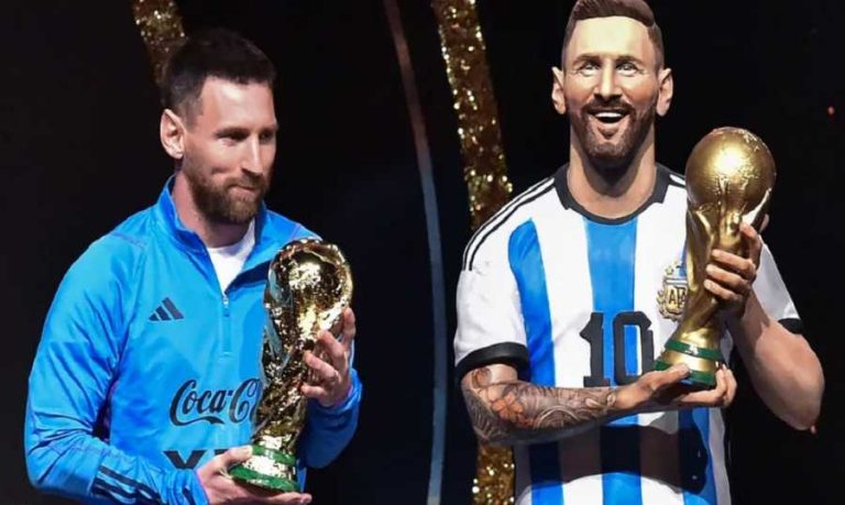 تمثال لميسي بمتحف “كونميبول”