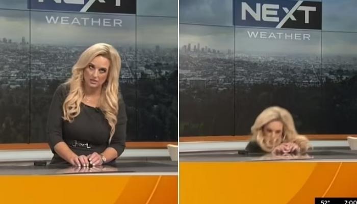 بالفيديو.. مذيعة تفقد وعيها خلال بث مباشر