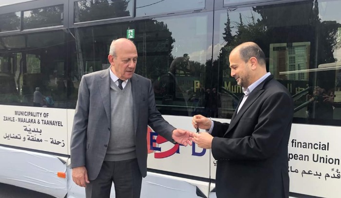 باصات صديقة للبيئة في زحلة وتعنايل