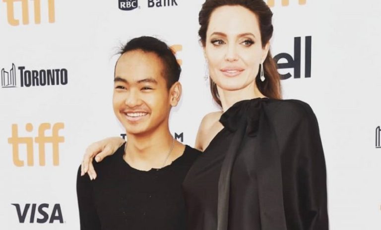 انجلينا وابنها مادوكس