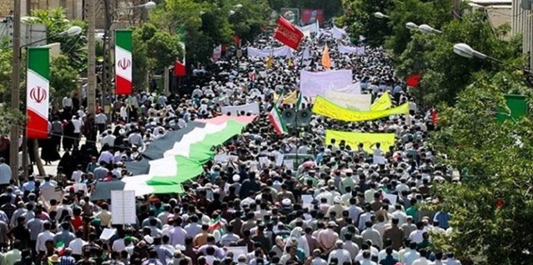 بالفيديو: إنطلاق مسيرات يوم القدس في طهران