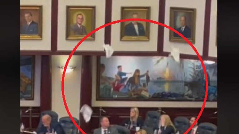 بالفيديو: ملابس داخلية تتساقط على رؤوس المشرعين في فلوريدا!