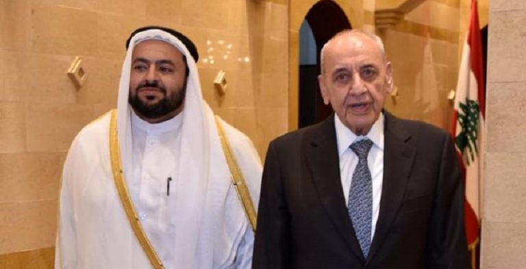 قطر لبنان الخليفي نبيه بري