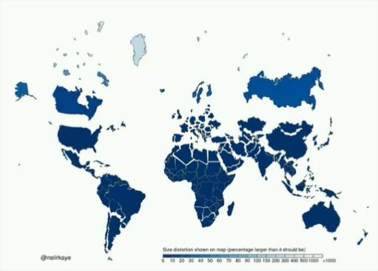 بالفيديو.. أدلة على أن خريطة العالم خاطئة