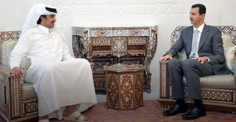 الاسد قطر سوريا