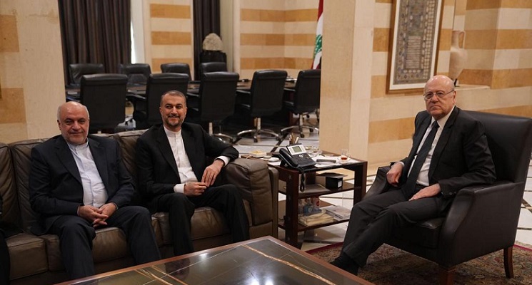 ميقاتي يلتقي وزير خارجية إيران في السراي الحكومي