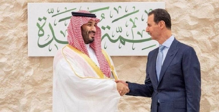 محمد بن سلمان بشار الاسد القمة العربية