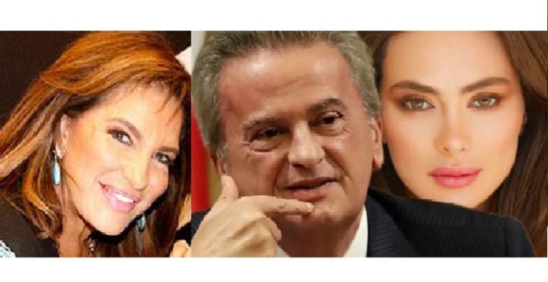 رياض سلامة وزوجته ندى، وعلى الممثلة ستيفاني صليبا،