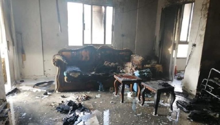 حريق وجثة داخل منزل في النبطية