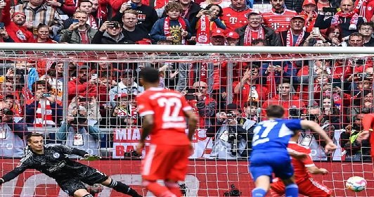 الدوري الالماني لكرة القدم: بايرن يسحق شالكة ويونين برلين يضع قدما في دوري الابطال