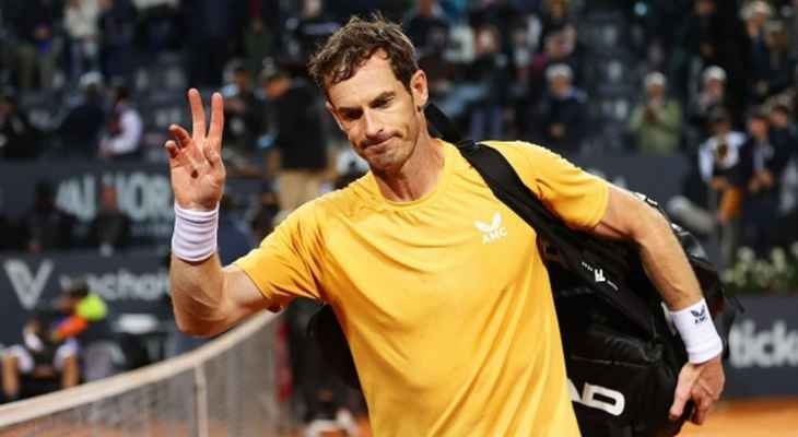 خروج محبط لموراي من الدور الاول لبطولة روما