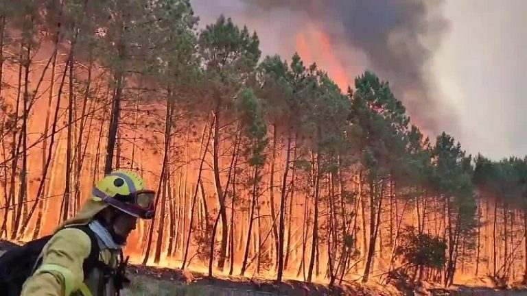 حريق اسبانيا