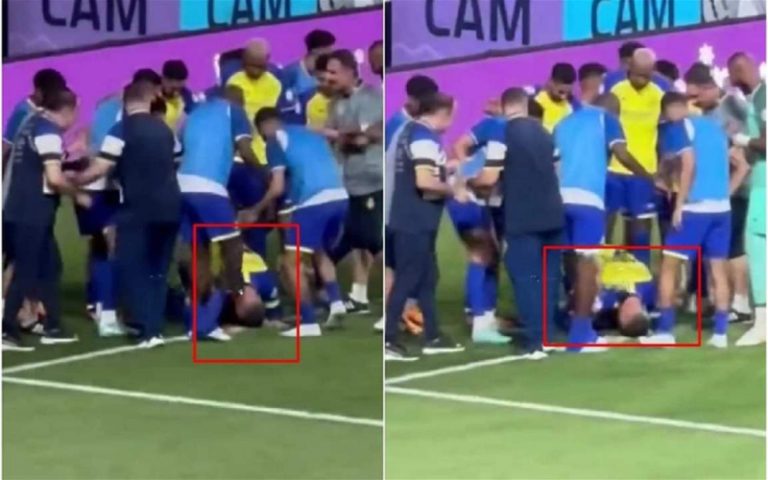 بالفيديو.. رونالدو يحتفل ويسجد في السعودية