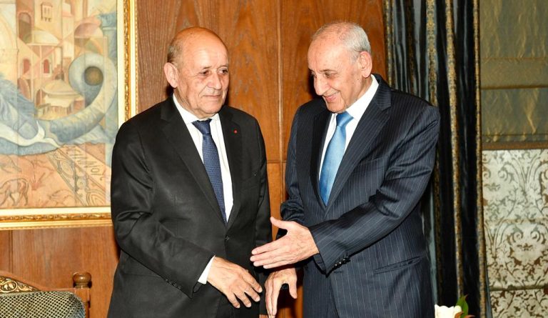 بري بعد استقباله لودريان: اللقاء كان صريحاً وجيداً