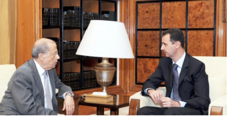 ميشال عون بشار الأسد الاسد