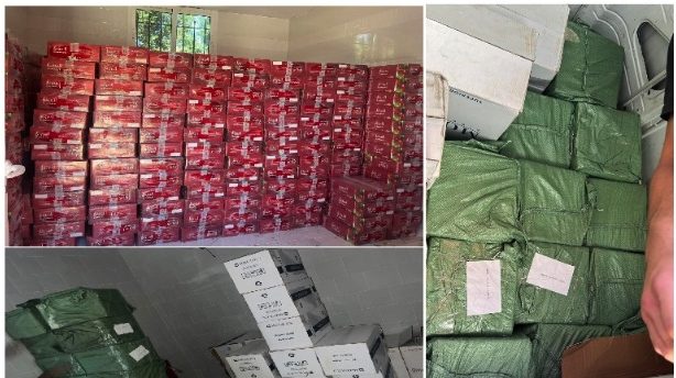 “الريجي” تضبط كميات من السجائر والمعسّل المهرّب