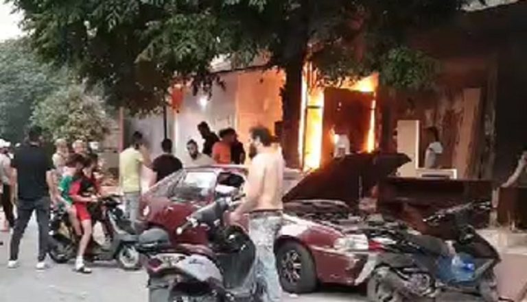 حريق طرابلس