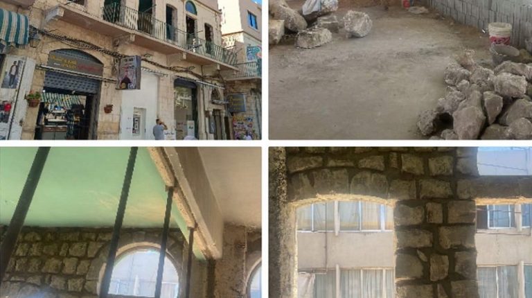 وقف أعمال التأهيل في بناء تراثي في بعلبك