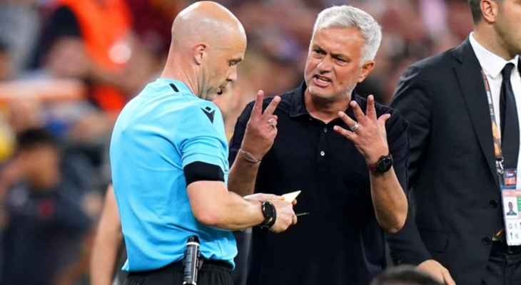 اليويفا يفتح تحقيقاً على خلفية إهانة مورينيو للحكم أنطوني تايلور