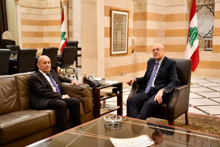 ميقاتي يلتقي لودريان