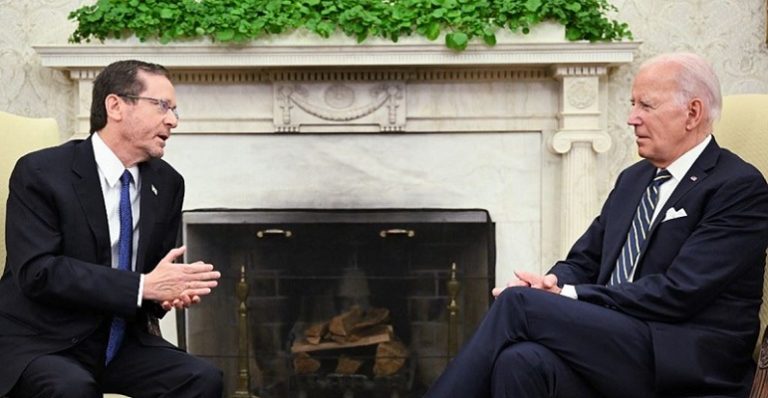 بايدن أمام هرتسوغ: بذلنا جهداً كبيراً لحلّ النزاع بين “إسرائيل” ولبنان