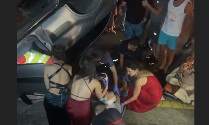 بالفيديو.. حادث سير مروع على طريق جسر المدفون