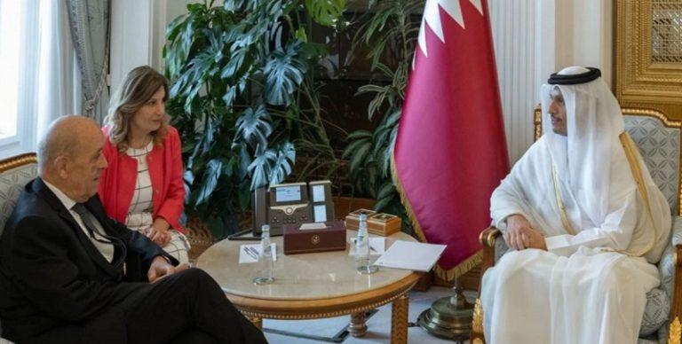 قطر الخليفي لودريان الخماسي