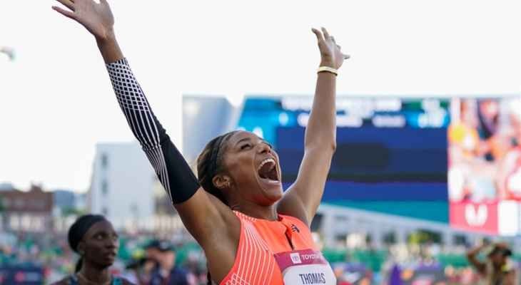 توماس تفوز بلقب سباق 200 متر في البطولة الأميركية لألعاب القوى