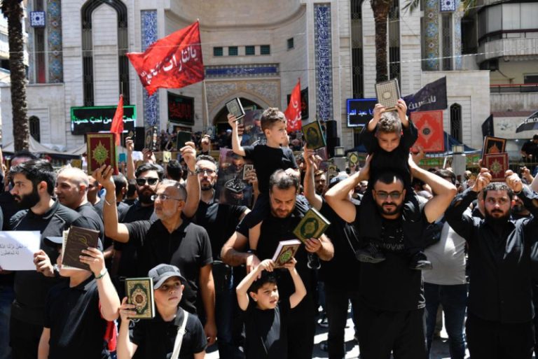 رفع القرآن الكريم في مختلف المناطق اللبنانية