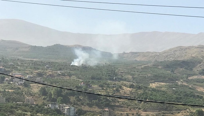 بالصور.. حريق في إهدن