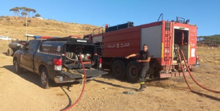 الدفاع المدني حريق