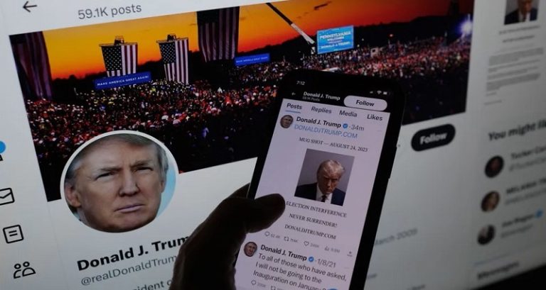 نجل “ترامب” يستغل صورة أبيه!