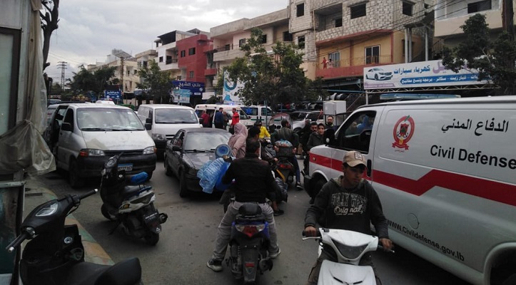 5 جرحى بحادث تصادم بين 3 سيارات