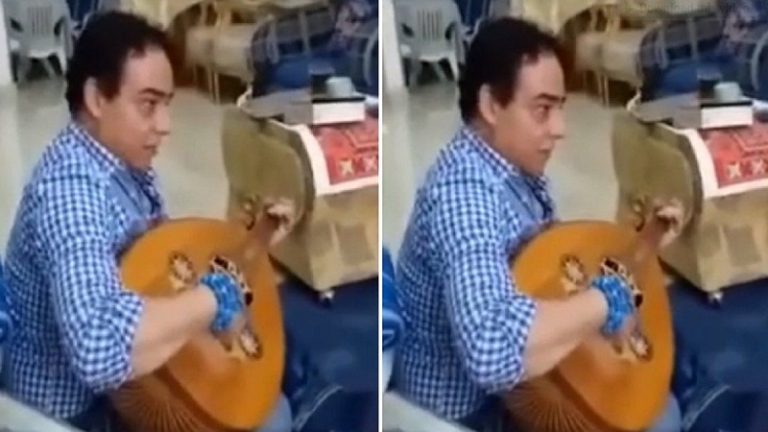 بالفيديو: ملحن مصري يتلو القرآن على أنغام العود!