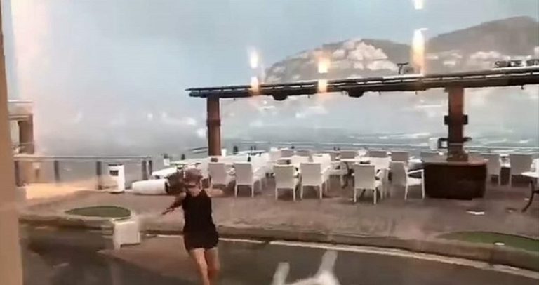 بالفيديو.. عاصفة شديدة تضرب جزيرة مايوركا الإسبانية