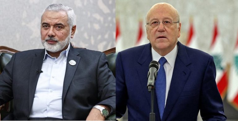 نجيب ميقاتي اسماعيل هنية