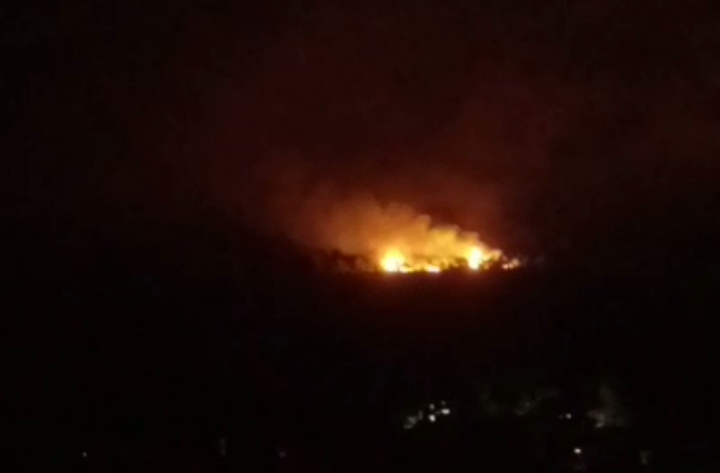 بالفيديو.. حريق كبير في عكار