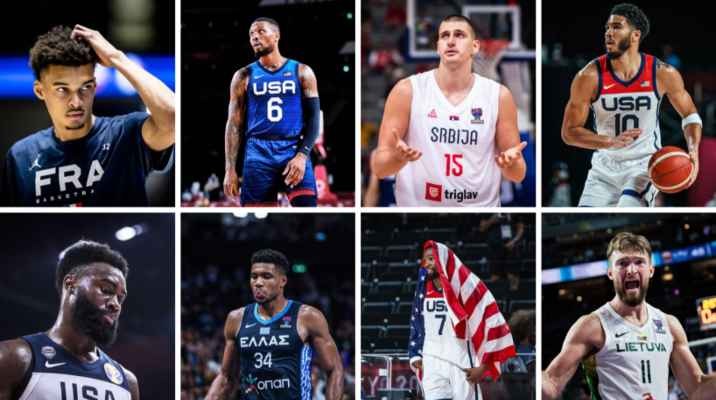 ابرز اللاعبين الغائبين عن نهائيات كاس العالم لكرة السلة 2023