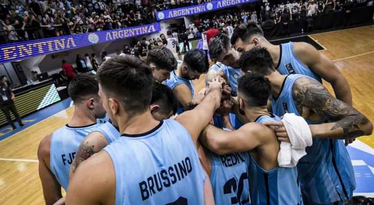 سلة الارجنتين في وصافة المجموعة الاولى اميركياً للتصفيات الاولمبية الاولمبية