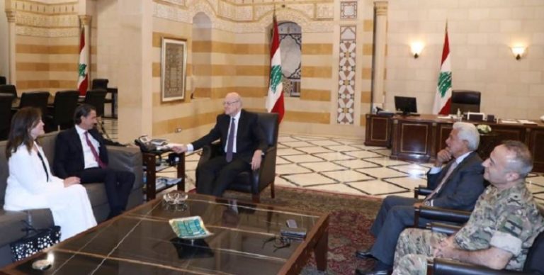 هوكشتاين يخدم “إسرائيل” فقط.. ميقاتي: لا يمكن للبنان تجاهل حرب غزّة