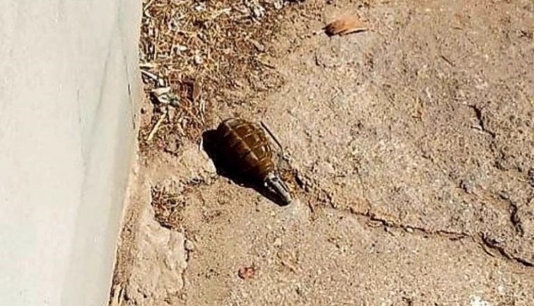 العثور على قنبلة يدوية في وادي خالد