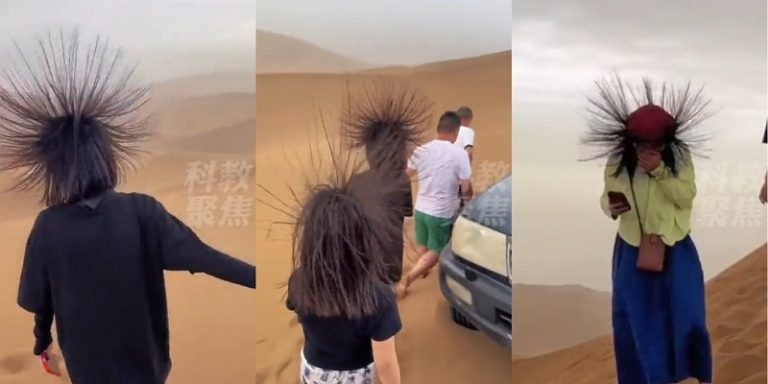 بالفيديو.. حين “يقف شعر الرأس” فعلاً!